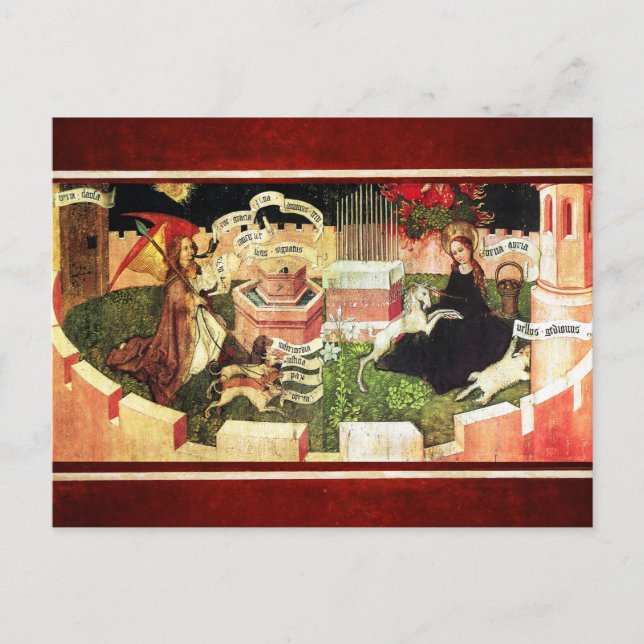 CARTÃO POSTAL ANUNCIAÇÃO COMO CAÇA MÍSTICA DO UNICORN (Frente)