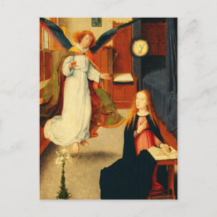 Cartão Postal Anunciação da Virgem Maria por Gerard David