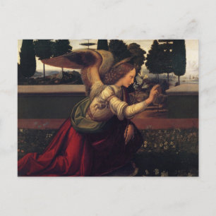 Cartão Postal Anunciação Leonardo Da Vinci - Angel