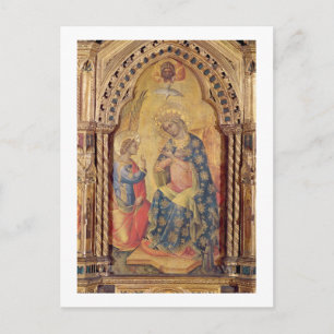Cartão Postal Anunciação (parte do poliptych) (óleo no painel