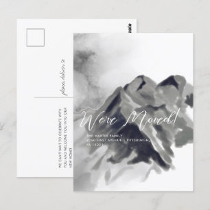 Cartão Postal Anunciamento de Movimentação das Montanhas de Aqua