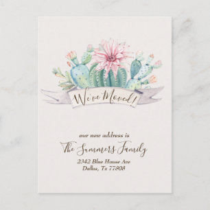Cartão Postal Anunciamos Cactus Desert Cactos