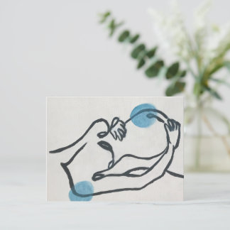 Cartão Postal Anunciante de Gravidez Menino