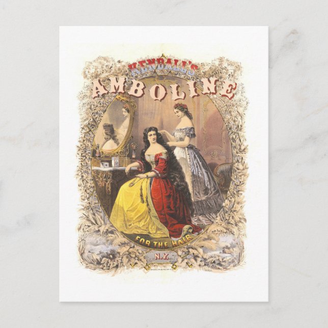 Cartão Postal Anúncio Antigo da Kendall's Amboline (Frente)