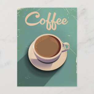 Cartão Postal Anúncio antigo de café