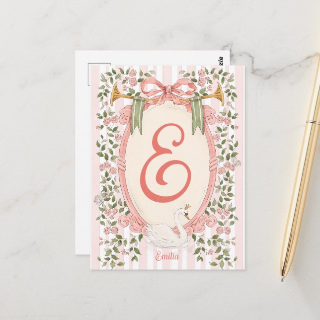 Cartão Postal Anúncio de Bebê - Princesa Cisne (Frente/Verso In Situ)