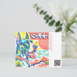 Cartão Postal Anúncio de Cachorrinho Novo Riso Quadrinho Cachorr