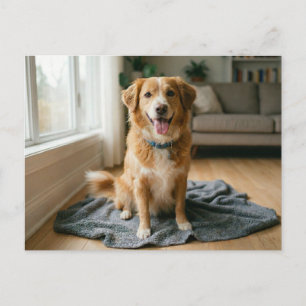 Cartão Postal Anúncio de Casa para Sempre para Cachorro 