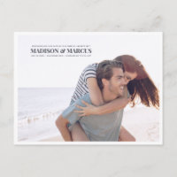 Anúncio de casamento reagendado Foto simples