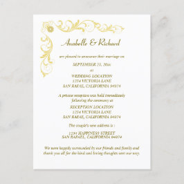 Cartão Postal Anúncio de casamento vitoriano legante