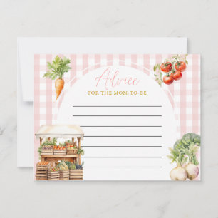 Cartão Postal Anúncio de Chá de fraldas de mercado fresco, cor-d