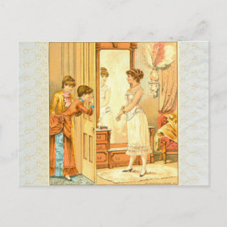 Cartão Postal Anúncio de corset vitoriano