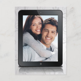 Cartão Postal Anúncio de data de casamento