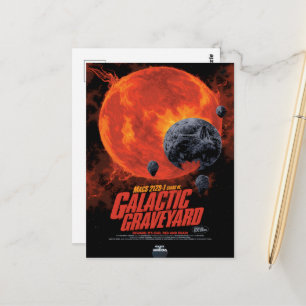 Cartão Postal Anúncio de Filme de Horror SciFi, Cemitério Galáti