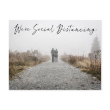 Anúncio de Foto de Data de Casamento de Distância 