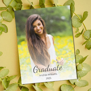 Cartão Postal Anúncio de Graduação da Foto Moderna 2023