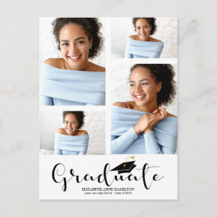 Cartão Postal Anúncio de graduação de segundo grau 4 Foto Postca
