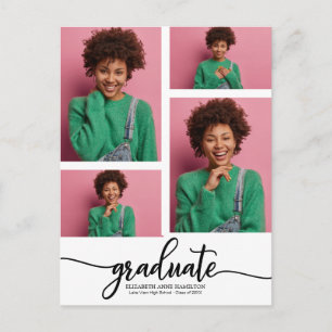 Cartão Postal Anúncio de graduação do segundo grau 4 Foto