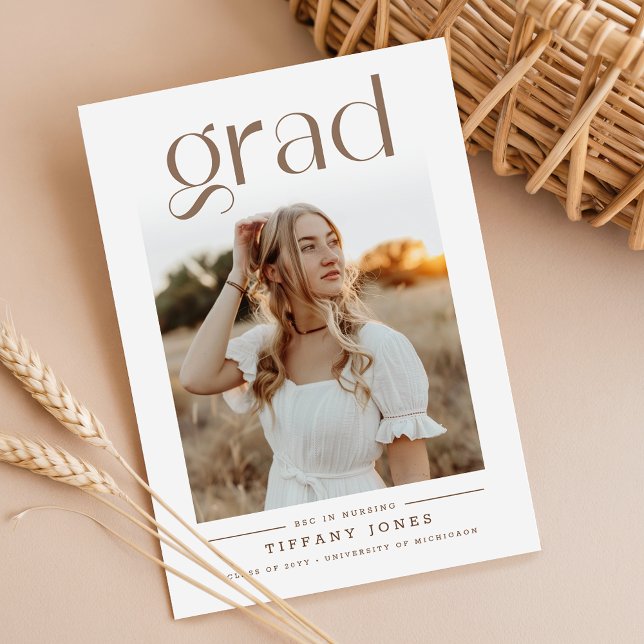 Cartão Postal Anúncio de Graduação em Enfermagem com Foto (Criador carregado)