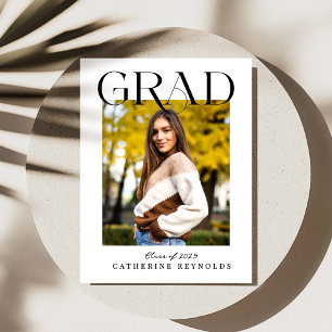 Cartão Postal Anúncio de Graduação Moderna Simples