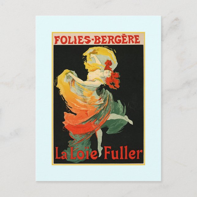 Cartão Postal Anúncio de Jules Chéret,1893 (Frente)