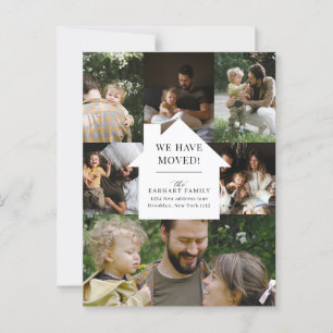 Cartão Postal Anúncio de Movimentação da Colagem de Fotografias 