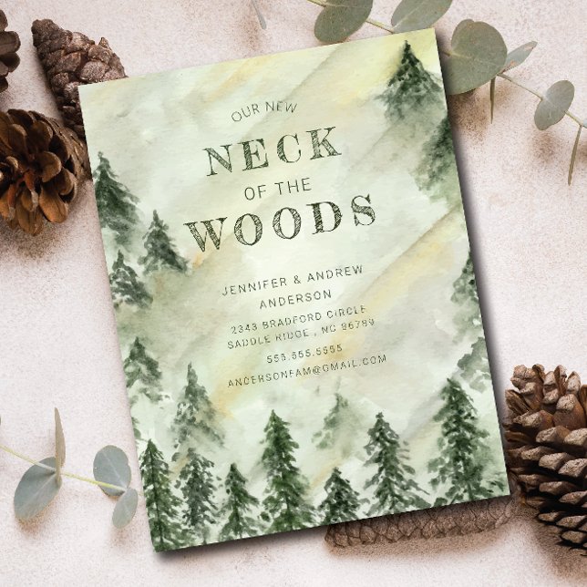 Cartão Postal Anúncio de Movimentação da Elegância Florestal (Criador carregado)