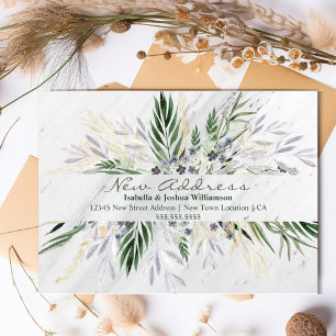 Cartão Postal Anúncio de Movimentação de Eucalyptus e Marble 