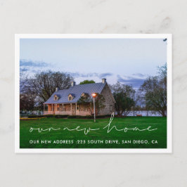 Cartão Postal Anúncio de movimentação de fotos minimalista manus