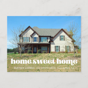 Cartão Postal Anúncio de movimentação de home doce para home 
