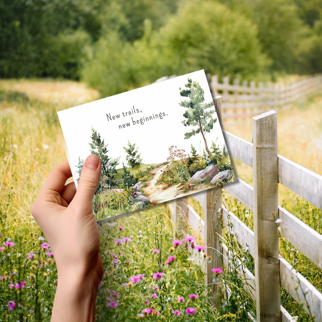 Cartão Postal Anúncio de Movimentação de Trilha de Montanha de A (Criador carregado)