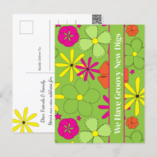 Cartão Postal Anúncio de Movimentação do Endereço de Novos Dígit
