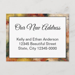 Cartão Postal Anúncio de Movimentação Floral do Nosso Novo Ender