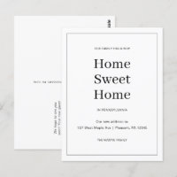 Anúncio de Mudança de Endereço Casa Doce Lar