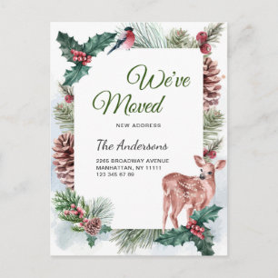 Cartão Postal Anúncio de mudança de inverno de inverno de Wate