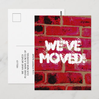 Cartão Postal Anúncio de Mudança para Alvenaria Industrial