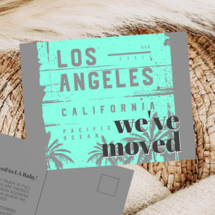 Cartão Postal Anúncio de Mudança para Los Angeles Postcard