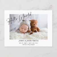 Anúncio de Nascimento da Caligrafia do Mundo Moder