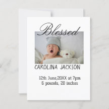 Anúncio de nascimento moderno da nova nascer