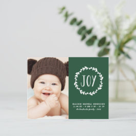 Cartão Postal Anúncio de Natal Foto de Férias Verdes