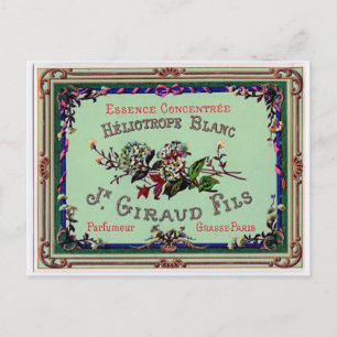 Cartão Postal Anúncio de Perfume Francês