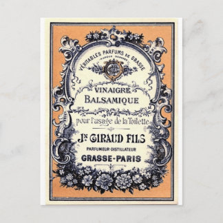 Cartão Postal Anúncio de Perfume Francês