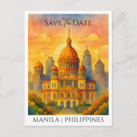 Anúncio de Salve a Data Manila Filipinas