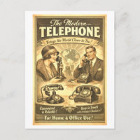 Anúncio de Telefone ao Estilo Vintage