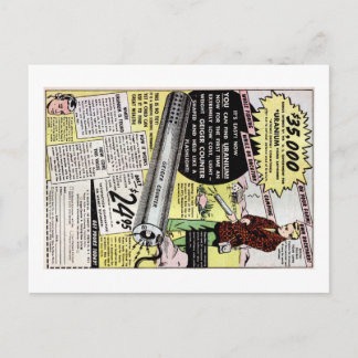 Cartão Postal Anúncio de urânio do detector