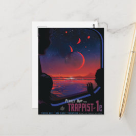 Cartão Postal Anúncio de Viagens de Ficção Científica, Planeta T