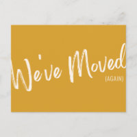 Anúncio Divertido Amarelo Moderno Nós Mudamos Nova