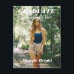 Cartão Postal Anúncio do formando 2023 com script moderno<br><div class="desc">Anúncio do formando 2023 do script moderno</div>