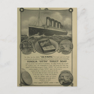 Cartão Postal Anúncio do sabão de toalete de Vinolia Otto