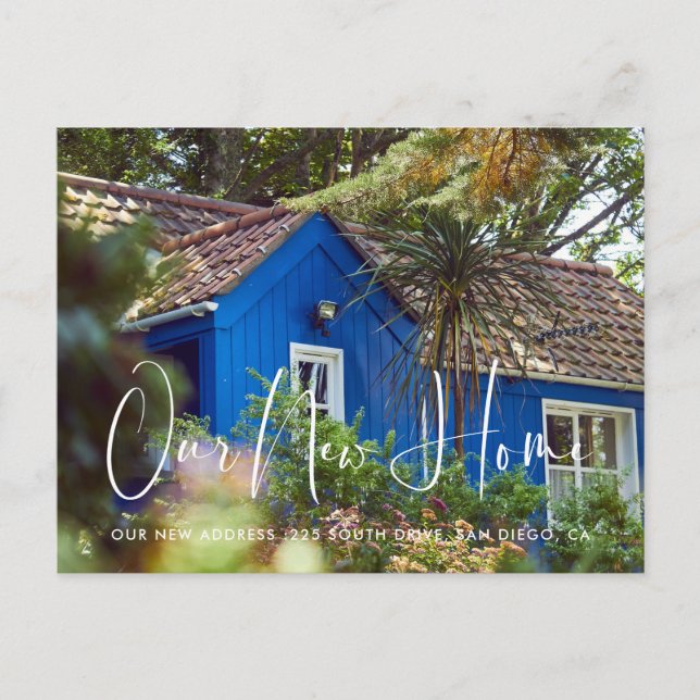 Cartão Postal Anúncio elegante e moderno de movimentação de foto (Frente)